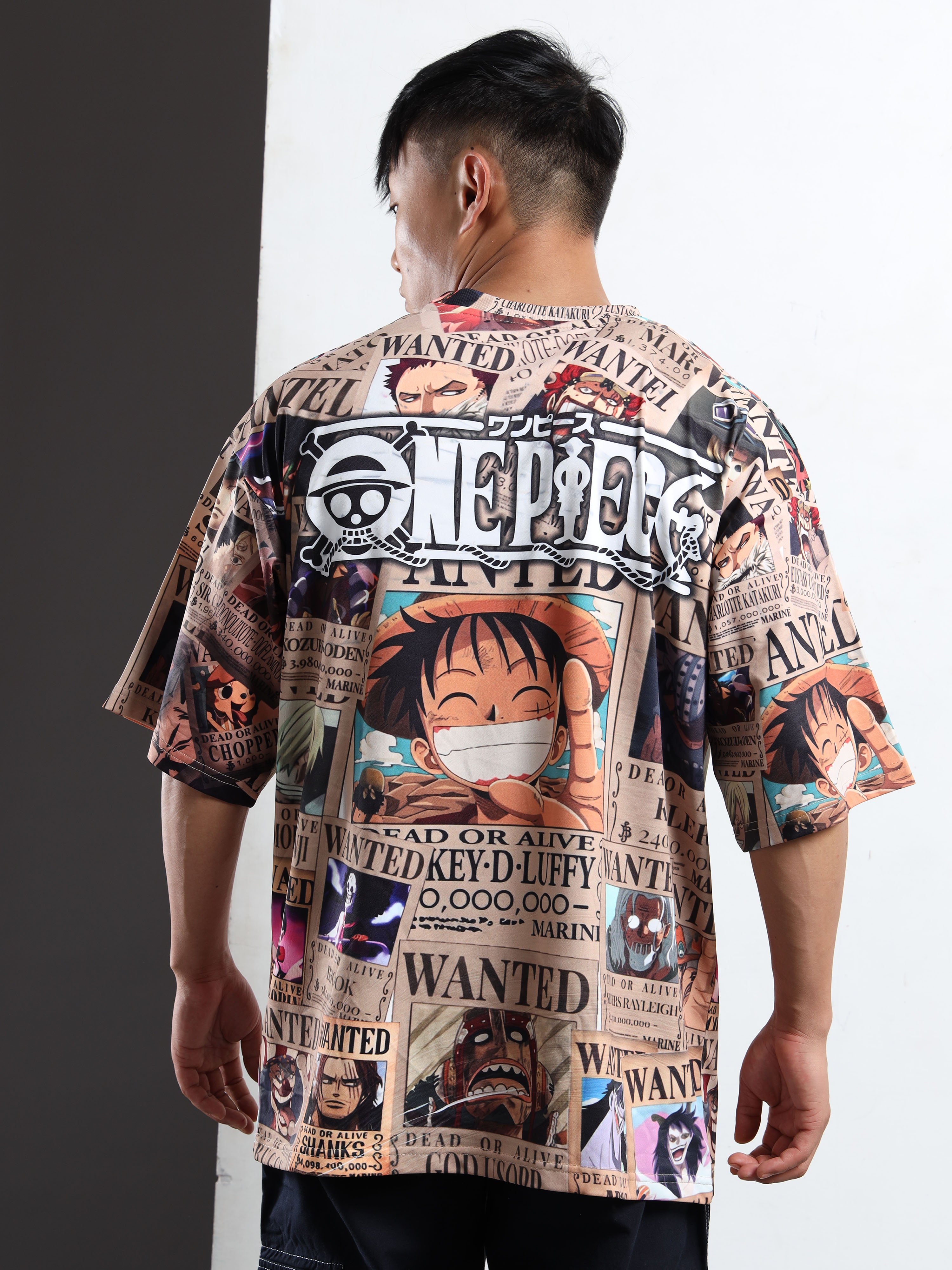 Men's Black Attack on Titan Regiment Logo Oversized T-Shirt