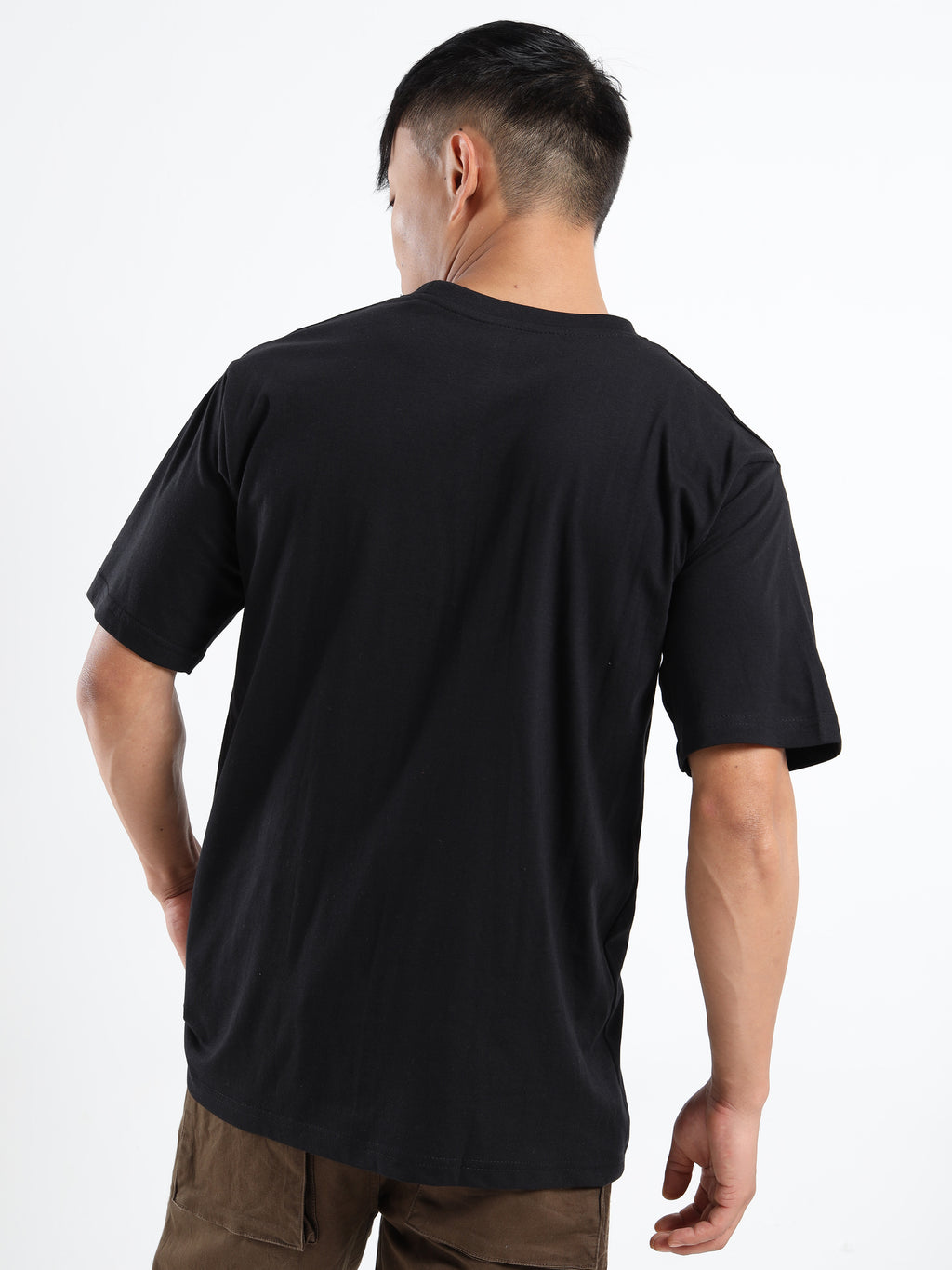 Men's Black and Yellow Just Roar Graphic T-Shirt