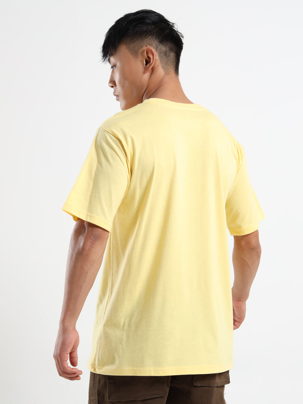 Men's Light Yellow Karm Sanskrit Graphic T-Shirt