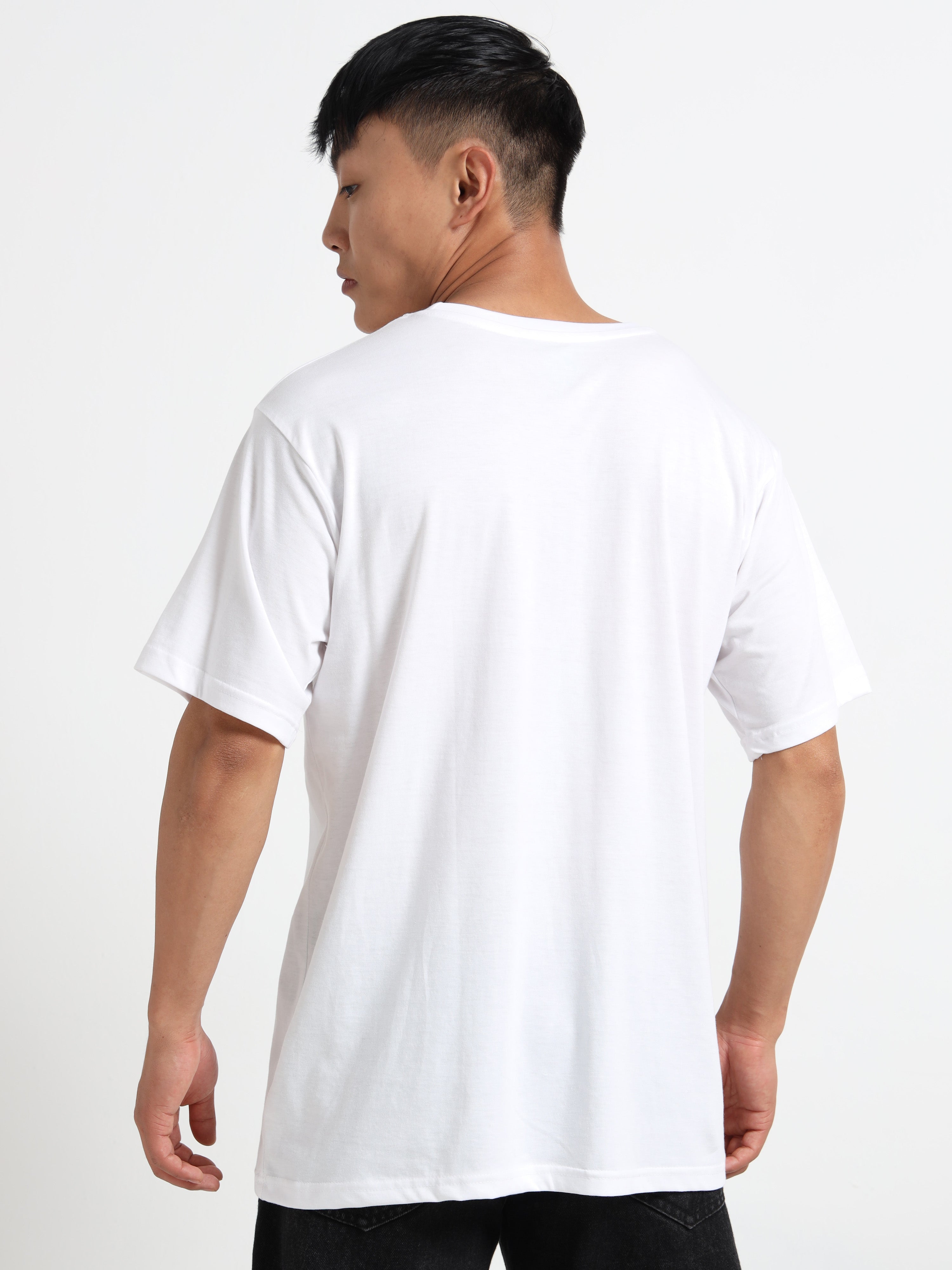 Men's White Vengeance Graphic T-Shirt