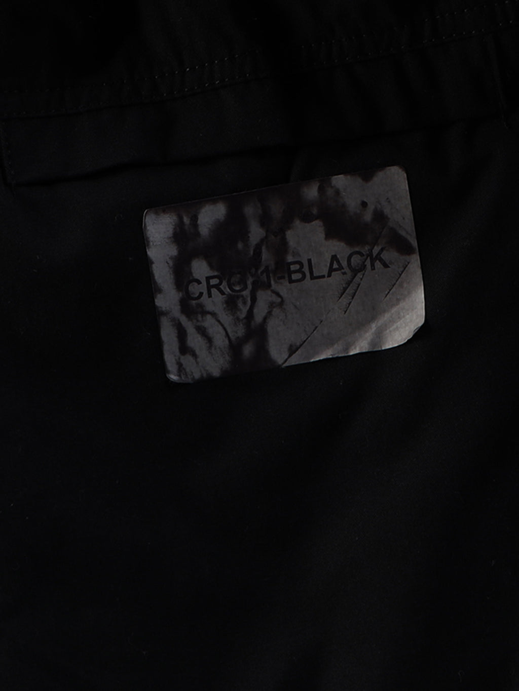 Men Slim Fit Black Cargo Trousers