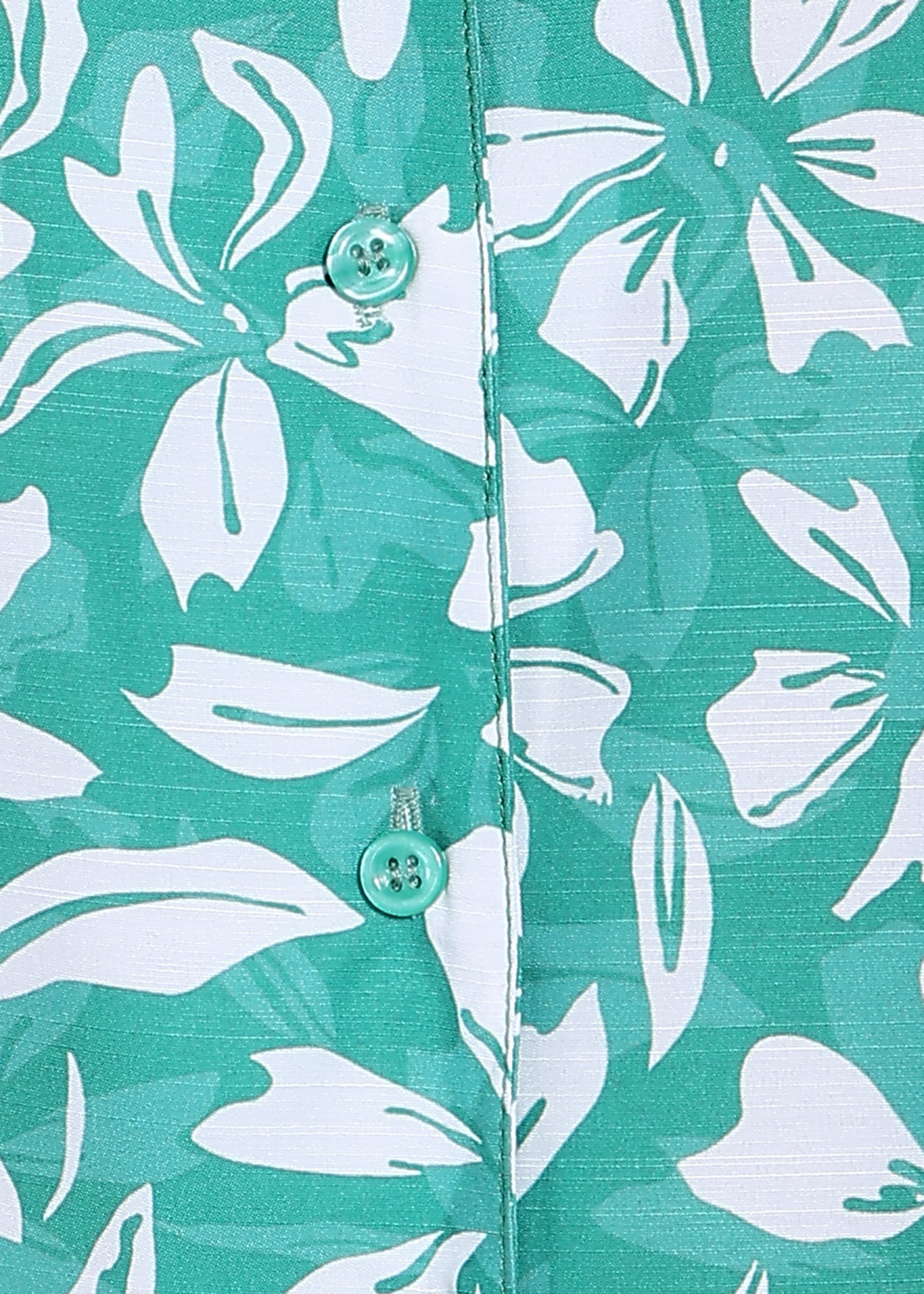 Women Green Floral Printed Half Sleeve Shirt Top