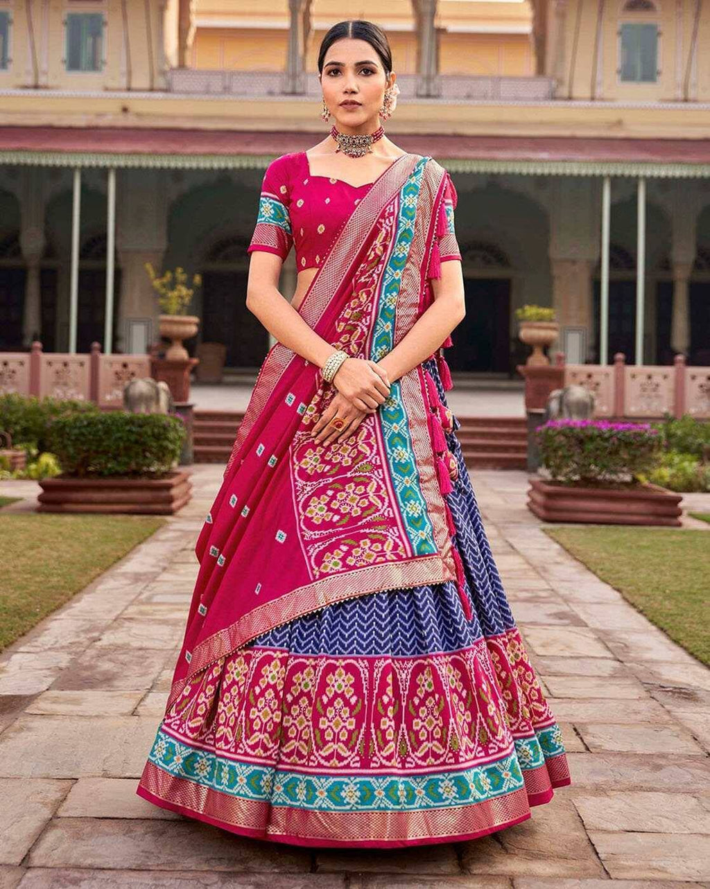 Premium Patola Print Silk Navratri Chaniya Choli Set